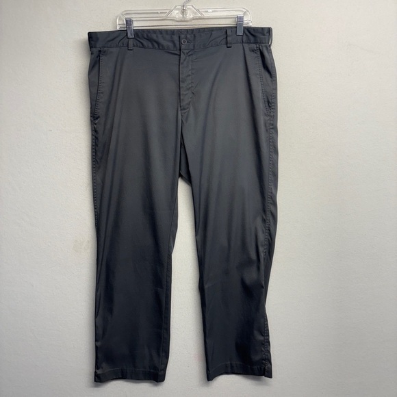 Nike Golf Dri-Fit Tech Pants Flat-Front Dark Grey 472532-021 Size 38x30 - Picture 1 of 7